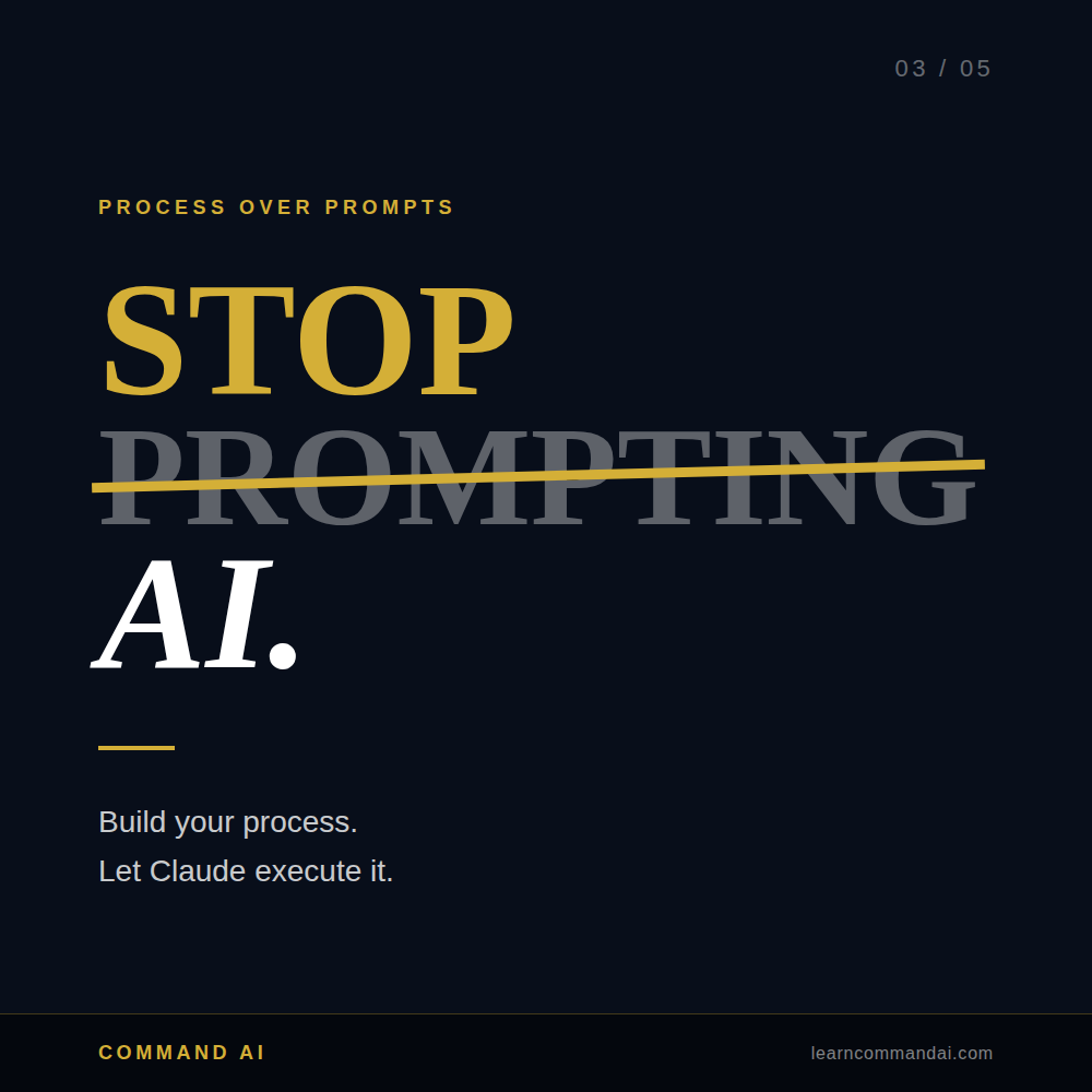 Week 03: Stop Prompting AI
